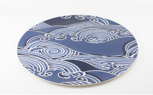 有田焼 盛り付けたくなる大皿！錦銀渦紋 (うずもん) 30cm プ