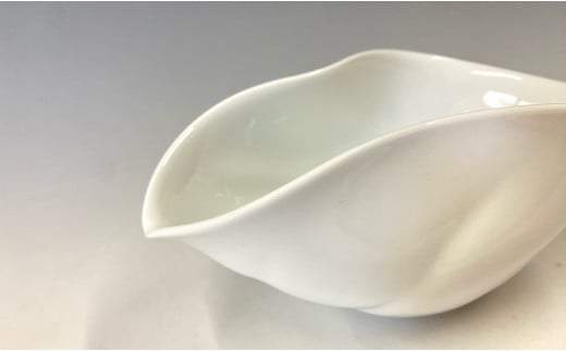 中仙窯 有田焼 白磁片口 中尾純作 作家 作家物 白磁 白 酒器