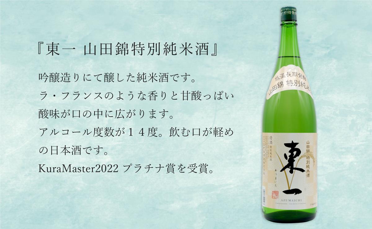 《The SAGA 認定酒》さがん酒 東一 山田錦特別純米酒 / 東一 