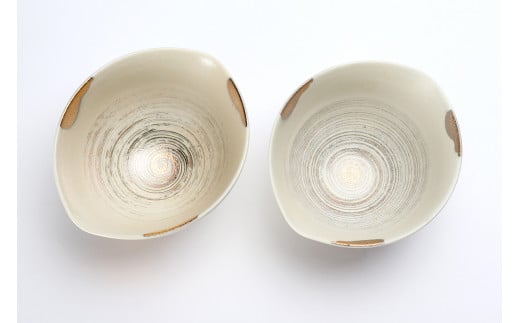 有田焼 陶悦窯 金かすり瓢なぶり小丼 2個 丸兄商社 MARUKEI 食