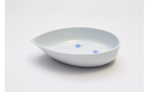 有田焼 染付波千鳥 刺身皿・組千代口【深川製磁】食器 器 