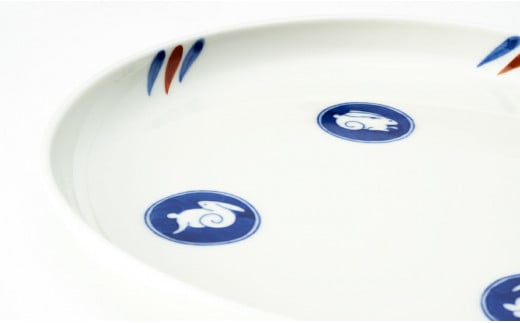 深川製　月見うさぎ　8号土鍋 月見うさぎ ペア玉割 | 有田焼 深川製磁｜公式オンラインストア