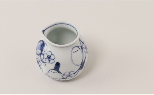 有田焼 シマエナガのお蕎麦セット【道雪窯】食器 器 うつ