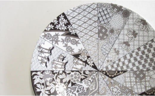 有田焼 JS旭日吉祥紋・ペアフラットプレートS ARITA PORCELAIN LA