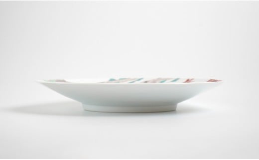 有田焼 魚文丸皿 大皿 【仁窯】 プレート 魚柄 染付 和食器 