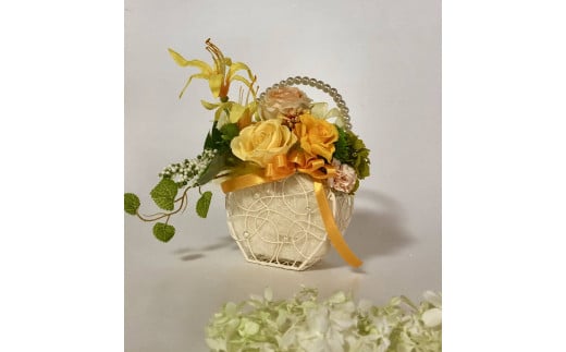 母の日の贈り物 プリザーブドフラワー シャイン・イエロー