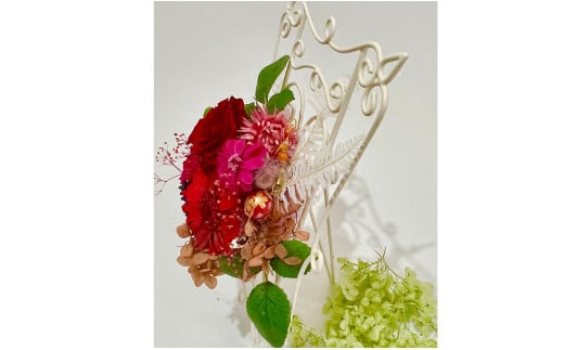 プリザーブドフラワー ラビアンローズ【フラワースポット