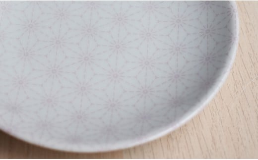 有田焼 かわいい色の麻の葉小皿 4枚セット【まるぶん】く