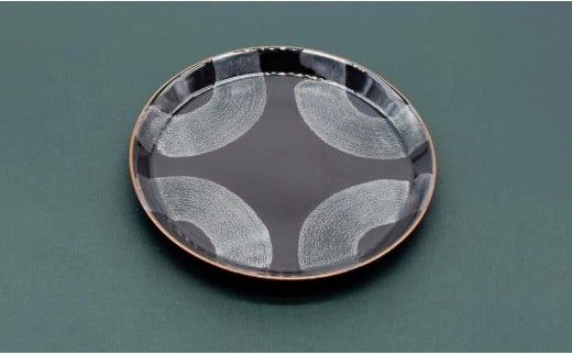 有田焼 銀砂シリーズ 丸まる・リムプレート 3枚セット 21cm×