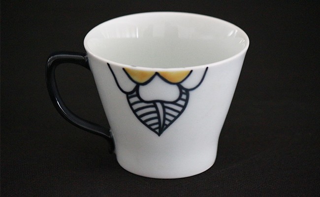 バラのマグカップ（黄）【やきもの工房こすず】フリーカ