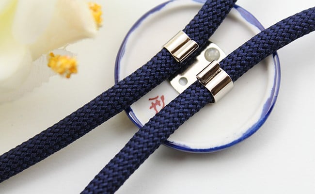 有田焼ループタイ るりブルー 有田焼アクセサリー二宮閑山