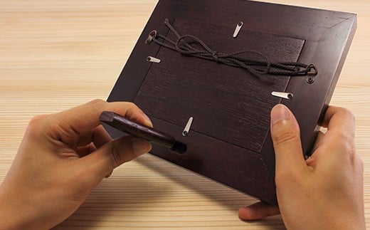 源右衛門窯 染錦更紗手象人物絵 陶額 壁掛 飾り 有田焼 A150-