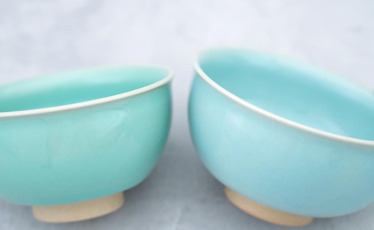 有田焼 翡翠天青茶碗 2色セット【梶原大敬 茂正工房】器 う