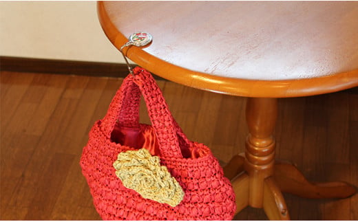 二宮閑山 有田焼バッグ掛け つゆ草 A12-199