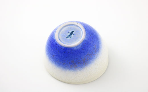 有田焼 ボウル(大) 藍染水滴 真右エ門窯【スチームシップ】