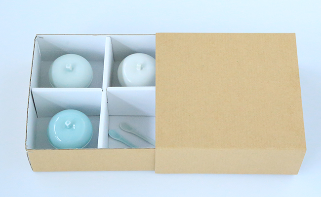 【すきな味、すきな小物を、入れる】有田焼 3つのりんご【