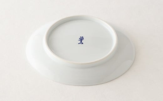 源右衛門窯 赤絵更紗唐花紋 皿 No.4 緑 器 食器 ケーキ皿 飾