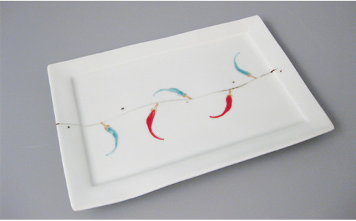 有田焼 食卓セットA（楕円ボウル1・マグ2・長角皿2）大慶 A5