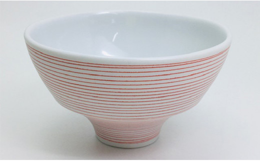 有田焼象嵌（ぞうがん）ちゃわん 赤・青セット 【マルコウ