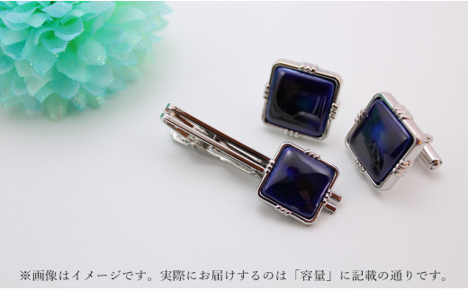 二宮閑山 有田焼タイピン るりブルー おしゃれ アクセサリ