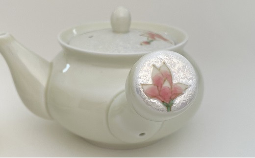 田清窯 有田焼 煌めく木蓮花 茶器セット A60-36