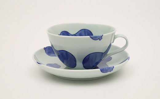 工房 賜光窯 有田焼 六瓢(無病) たっぷりサイズのカップ&ソ