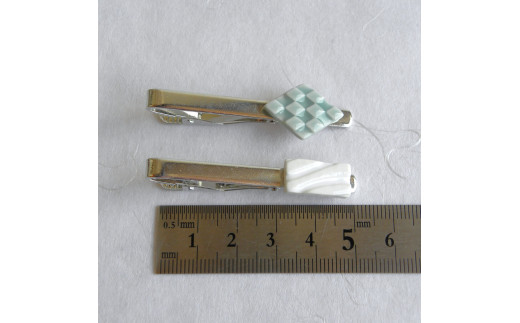 noji(楠 -kusunoki-) 有田焼ネクタイピン2個セット A12-217