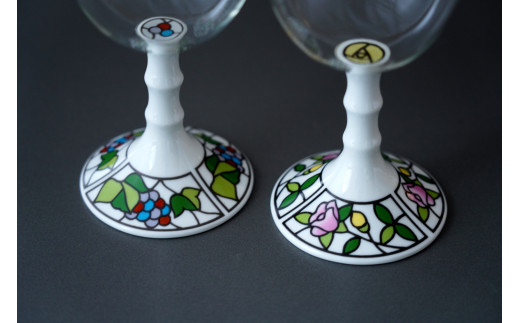 有田焼 有田浪漫 グラスワイン ( ビートロ葡萄 / ビートロ薔