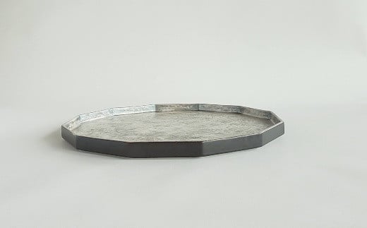 有田焼 かすり筋目雲銀 十二角プレート【松尾陶器】食器 