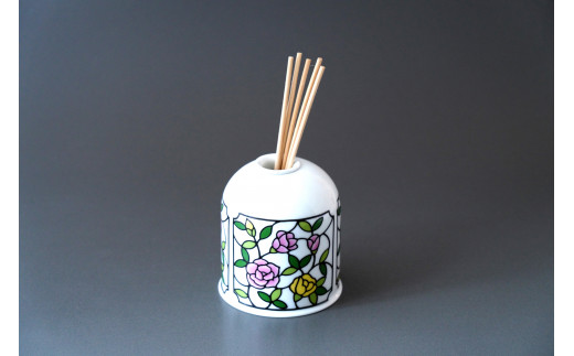 有田焼 フレグランススタンド（灯りなし）ビートロ薔薇 東