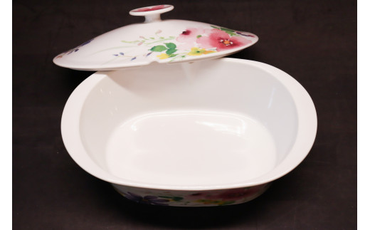 アウトレット 有田焼 熱々のまま食卓へ「UTSUWA美」花かれん