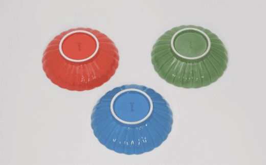 有田焼 深川製磁 釉遊彩菊花小付3枚入（VIVID） 皿 食器 A24-56