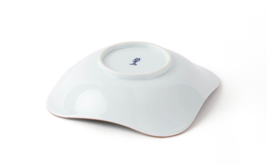 源右衛門窯 赤絵蕪絵 角型 鉢 器 食器 鉢 蕪絵 野菜 有田焼 A