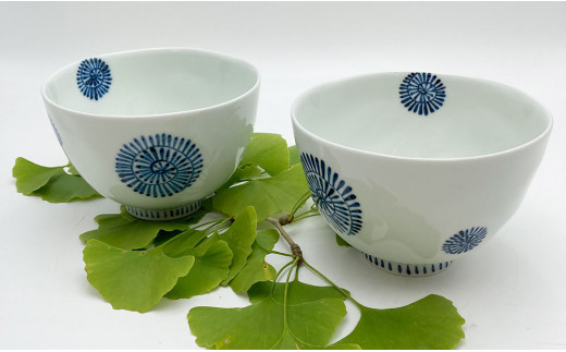 有田焼 ずっと使える たこ唐草の麺鉢 2個セット 鷹巣瑞光堂