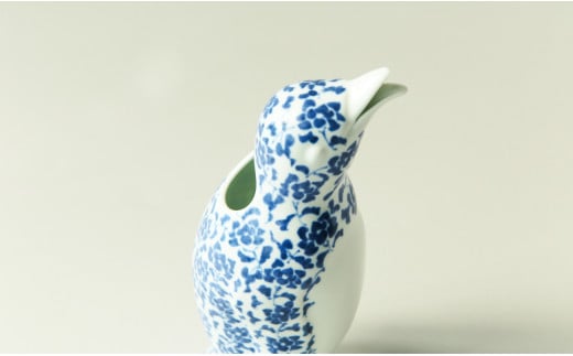 有田焼 文翔窯-染付 ペンギン水差し- A150-61