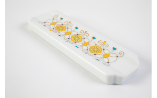 有田焼 カトラリーレスト ペア れもん柄【賞美堂本店】箸