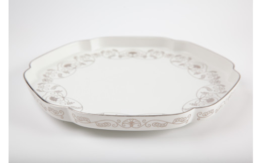 有田焼 其泉 プレート 24.5cm 金 白金 ペア【賞美堂本店】食