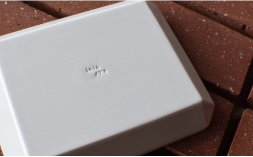 1616/ TY Square Plate 130 White 5枚セット 有田焼 器 皿 白 ホワイト
