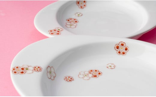 肥前赤絵窯元 鷹巣 お食い初め器揃え 女の子用 百日お祝い 