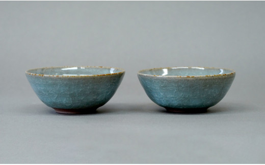 有田焼 貫入4寸（12cm）小鉢2個セット 青磁 食器 鉢 うつわ 