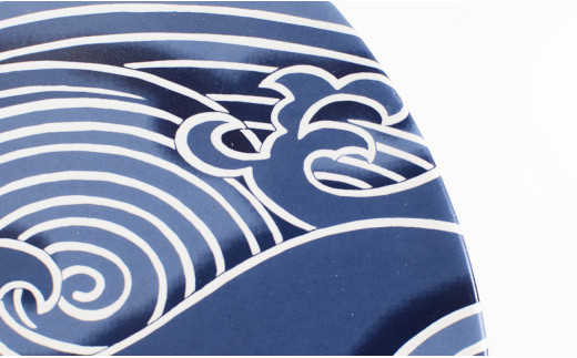 有田焼 盛り付けたくなる大皿！錦銀渦紋 (うずもん) 30cm プ