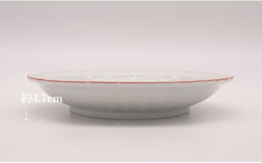 錦色絵岩牡丹9寸皿 / 深海三龍堂 有田焼 陶磁器 和食器 赤絵