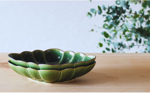 有田焼 織部釉縁錆菱型皿 2個セット【ARITAYAKI-STORE】食器 デ