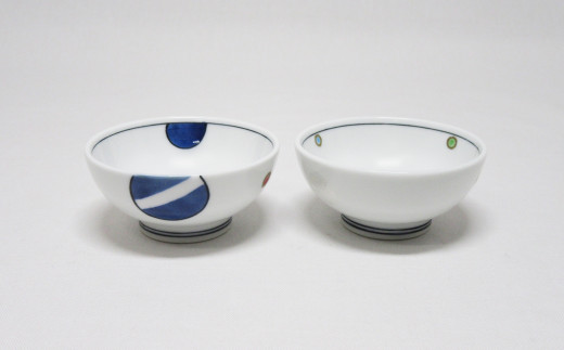 有田焼 色彩濃丸紋 徳利&盃セット 酒器 とっくり ぐいのみ 