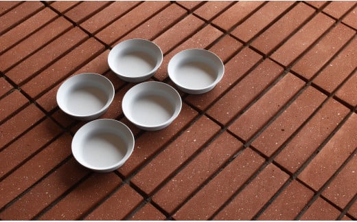 1616/ TY Round Deep Plate 120 Grey 5枚セット グレー ライトグレー 