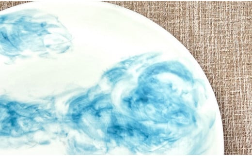 ARITAYAKI MUTSU 空（ブルー）24cm プレート・コップ ペアセット 