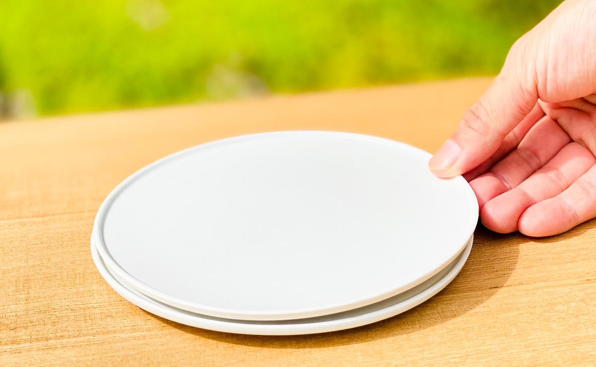 有田焼 シンプルモダンプレート 2枚セット 白マット【あや