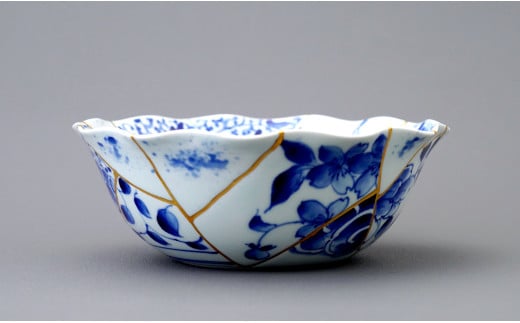 有田焼 金継手陶片紋 大鉢 職人舎  【伝統工芸士・いしはら