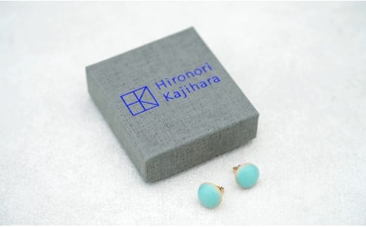 有田焼 翡翠ピアス 【 茂正工房 】 梶原大敬 陶器 ピアス ア