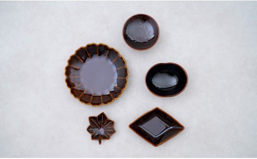 有田焼 鼈甲(べっこう）釉 五彩雅皿【 幸楽窯 / YUIKA Lab 】食